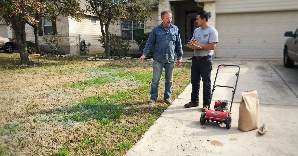 Reviving an Austin lawn after freeze or drought damage